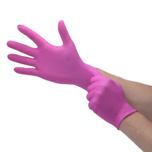 Nitrilne rukavice roze XS (5/6) 100 kom